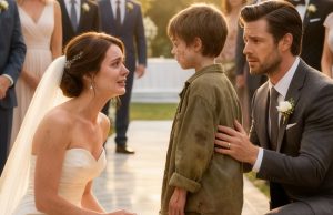 Asking for food at a grand wedding, a small boy froze when he realized the bride was his missing mother. The groomβs next move left the entire room in tears.