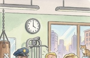 The police were called to a female gym