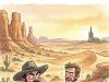 Pablo and Paco are riding through the desert on their horses.