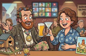A Wife Was Celebrating Her Pregnancy News In A Bar.