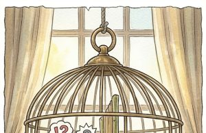 There Were Two Canaries In A Cage