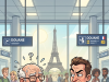 An elderly Canadian gentleman of 83 arrived in Paris by plane.