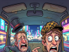 Just Act NaturalA heavily drunk man gets into a taxi in the middle of the night.