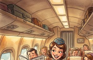 There was a man on a plane who tried to order a whiskey.